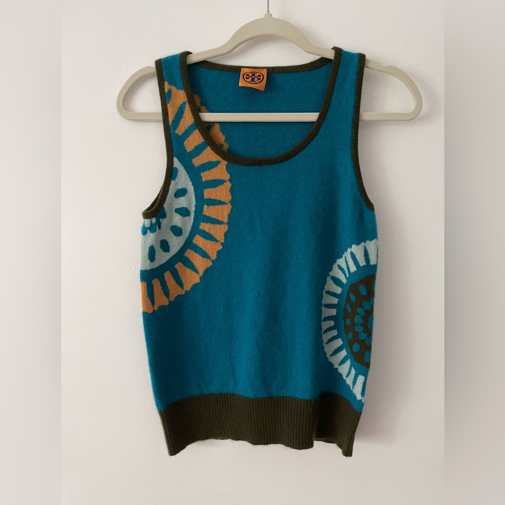 Tory Burch Sleeveless Cashmere Sweater